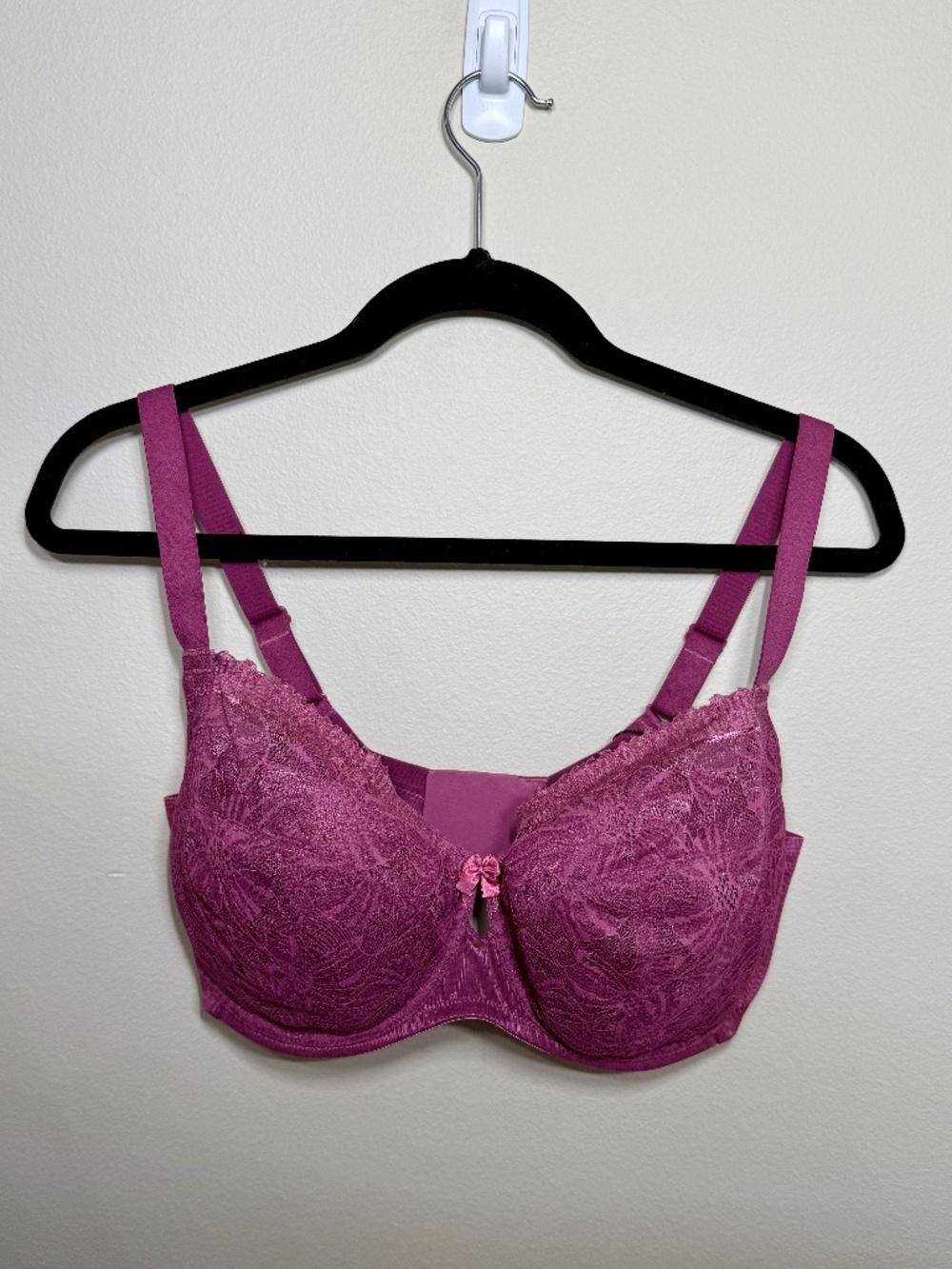 NWT Understance Ruby FlexWire Lace Demi Bra, Raspberry 34H
